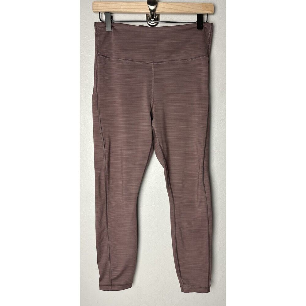 Athleta Leggings Womens Size Medium Ultimate Stash Pocket 7/8 Tight Bronze